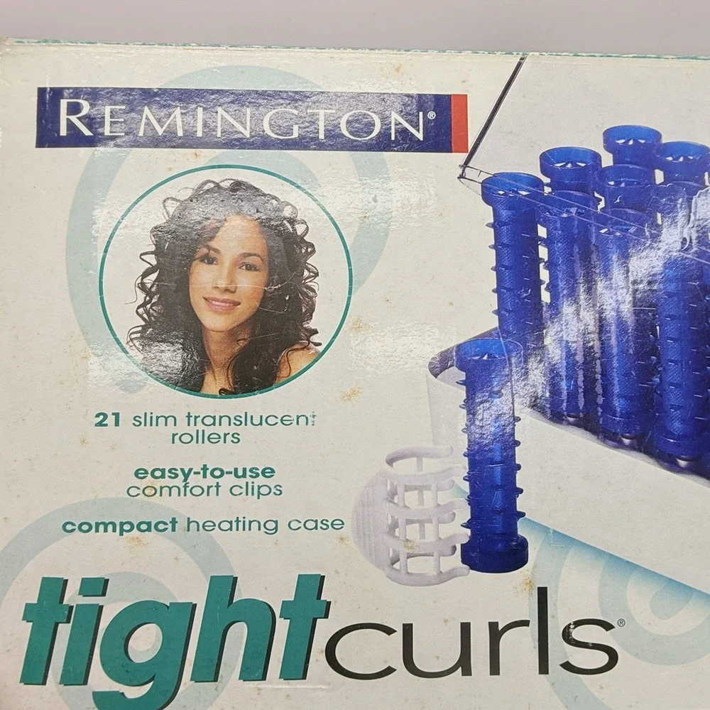 Vintage Y2K Remington Tight Curls Hot Rollers 21 Roller Set Tested w/ Box